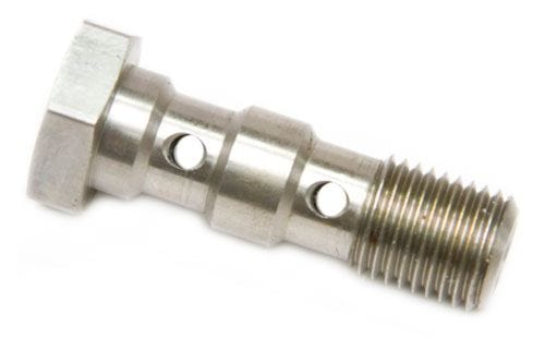 Aeroflow Performance 31mm Length Stainless Steel Double Banjo Bolt 3/8"-24 AF305-03 Autofit