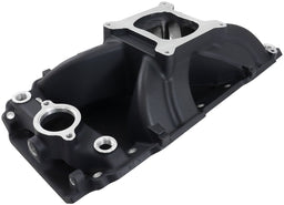 Aeroflow Performance 3500 - 7500 RPM, Square Bore Carburettor Pad, Non-EGR BB Chev Hi-Rise Single Plane Intake Manifold, Black Finish AF6210-1002 Autofit