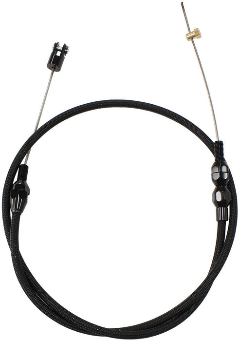 Aeroflow Performance 36" Long (91cm) Stainless Steel Throttle Cable - Black AF42-1101BLK Autofit