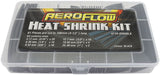 Aeroflow Performance 4-1/4 Inch Long, 2:1 Shrink Ratio Black Heat Shrink 61 Piece Kit AF49-8990BLK Autofit