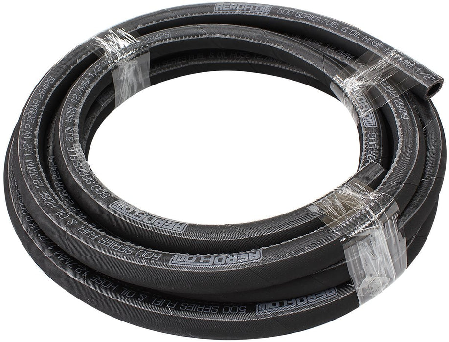 Aeroflow Performance 4.5 Metre Length 500 Series Black Push Lock Hose -12AN AF500-12-4.5MBLK Autofit