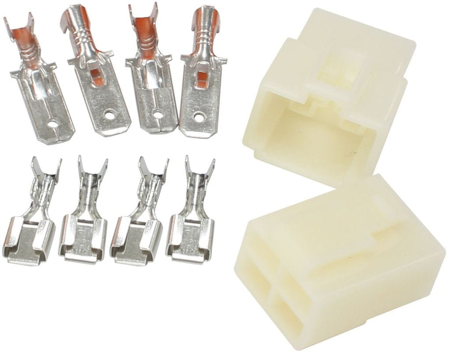 Aeroflow Performance 4 Pin Connector, Each Electrical Wire Connector AF49-9554 Autofit
