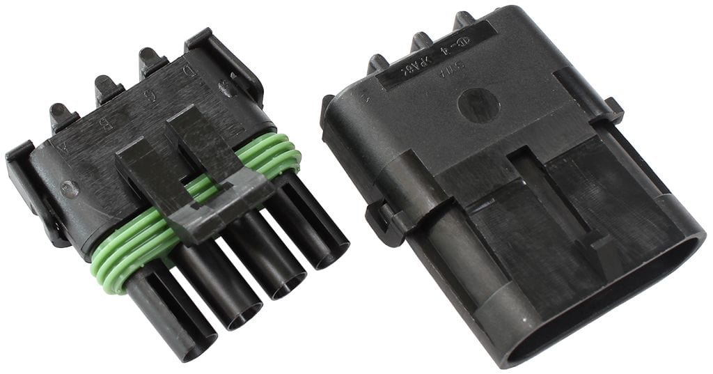 Aeroflow Performance 4 Pin Connector Suit 18-20 AWG To 14-16 AWG Wire Weatherpack Connector AF49-8504 Autofit