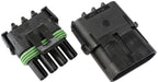 Aeroflow Performance 4 Pin Connector Suit 18-20 AWG To 14-16 AWG Wire Weatherpack Connector AF49-8504 Autofit