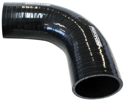 Aeroflow Performance 4-Ply, 5.3mm Wall Thickness, 150mm Leg Gloss Black 90° Silicone Elbow Hose 3" (76mm) I.D AF9203-300 Autofit