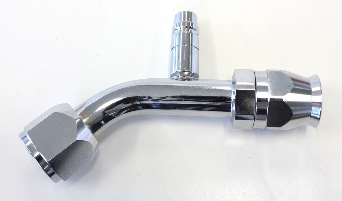 Aeroflow Performance 45° with Charge Port A/C Fitting #10 AFFCE-1045B Autofit
