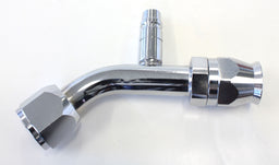 Aeroflow Performance 45° with Charge Port A/C Fitting #10 AFFCE-1045B Autofit