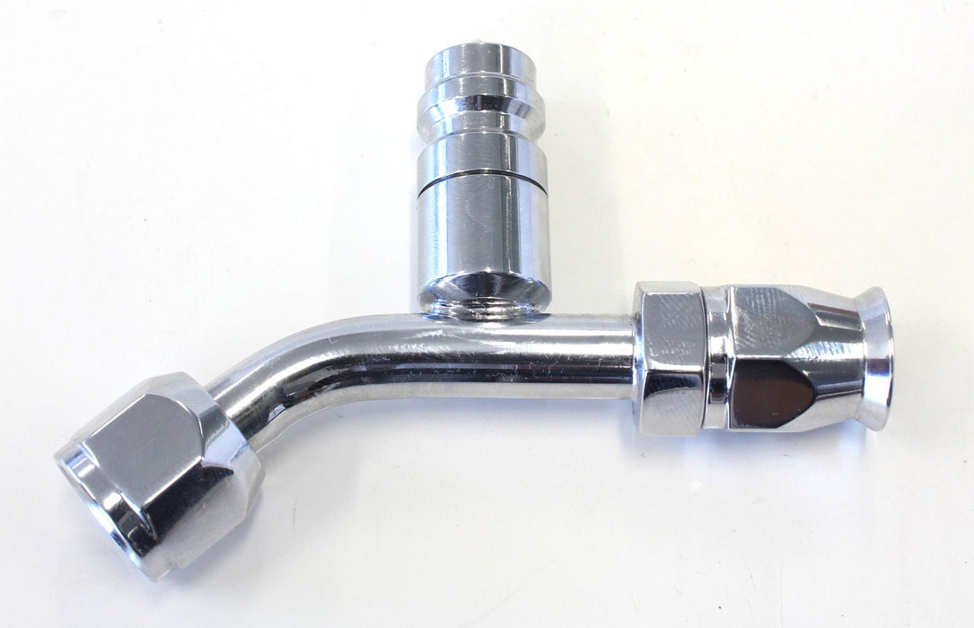 Aeroflow Performance 45° with Charge Port A/C Fitting #6 AFFCE-0645B Autofit