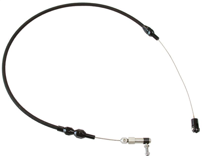 Aeroflow Performance 48" Long (122cm) Stainless Steel Throttle Cable - Black AF42-1102BLK Autofit