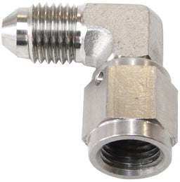 Aeroflow Performance -4AN to -4 Swivel Nut 90° Stainless Steel Male to Female Fitting -4AN AF207-04 Autofit