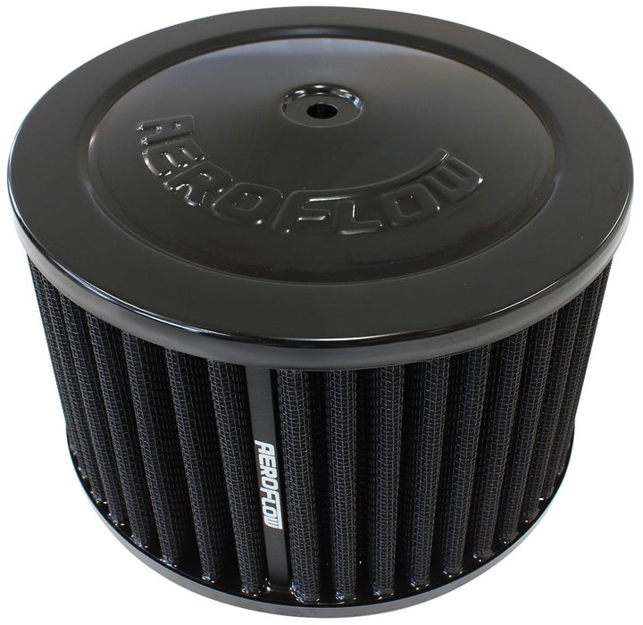 Aeroflow Performance 5-1/8" Neck, Cotton Element 6-3/8" x 4" Air Filter Assembly, Black AF2251-3981 Autofit