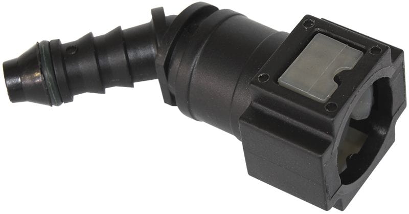 Aeroflow Performance 5/16" Male Barb To 5/16" EFI Push-On Barb 45° Push On EFI Fitting AF49-7001 Autofit