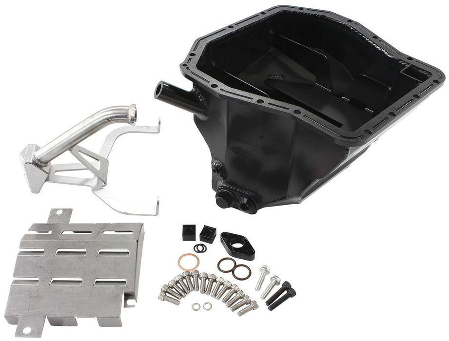 Aeroflow Performance 5.75L Capacity with Baffle, Mounting Hardware & Oil Pickup Fabricated Race Oil Pan suit Subaru WRX/STi EJ20, EJ25 AF82-2019 Autofit