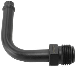 Aeroflow Performance 5/8" -20 Thread to 3/8" Barb 90° Holley / Stromberg Inlet Fitting - Black AF714-27BLK Autofit