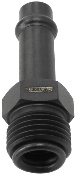 Aeroflow Performance 5/8" -20 Thread to 3/8" Barb Straight Holley / Stromberg Inlet Fitting - Black AF714-31BLK Autofit