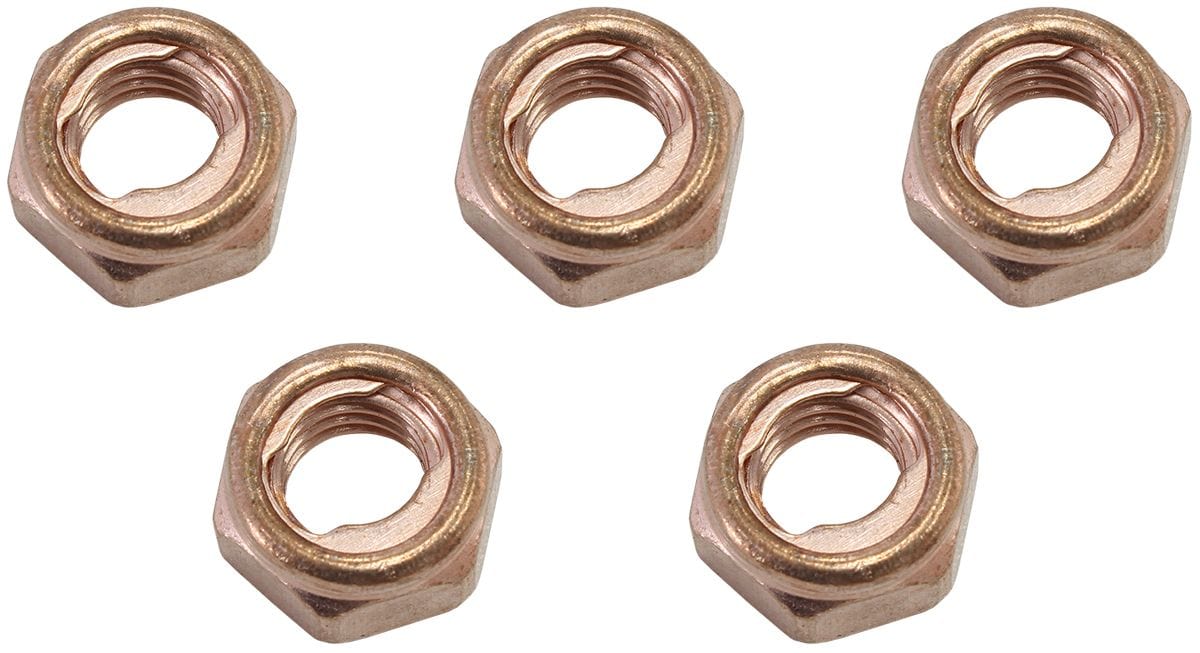 Aeroflow Performance 5 Pack Copper Turbo Nut Kit M8 x 1.25mm AF8059-1002 Autofit