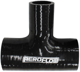 Aeroflow Performance 5mm Wall Thickness, 100mm Run Length, 51mm Side Leg Gloss Black Silicone Tee Hose 2" (51mm) Run I.D to 1-3/8" (35mm) Side I.D AF9244 Autofit