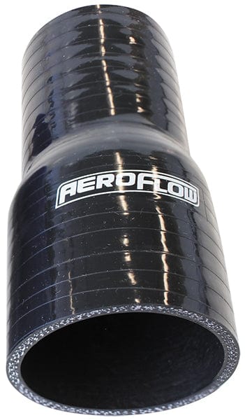 Aeroflow Performance 5mm Wall Thickness, 127mm Length Gloss Black Straight Silicone Reducer / Expander Hose 6-1/4" (159mm) to 4" (102m Autofit