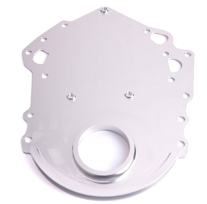 Aeroflow Performance 6061-T6 CNC Machined Aluminium Ford 302-351 Cleveland Billet Timing Cover - Silver Finish AF64-2019S Autofit