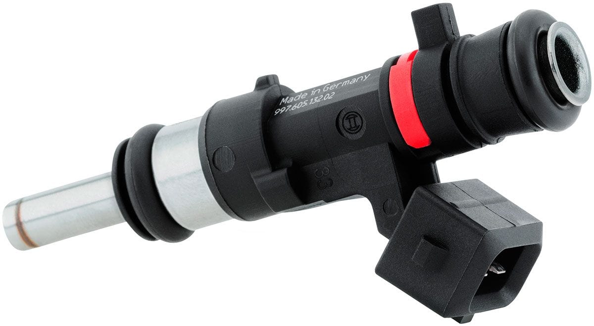 Aeroflow Performance 627 cc/min (57 lb/hr) @ 3 bar (43.5 psi) Bosch Motorsport 627cc EV14 Medium JETRONIC Fuel Injector with Extended Tip AF49 Autofit