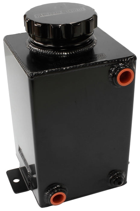 Aeroflow Performance -8 ORB Inlet/Outlet With 3" Cap Fuel Cooler Tank - Black AF77-4054BLK Autofit