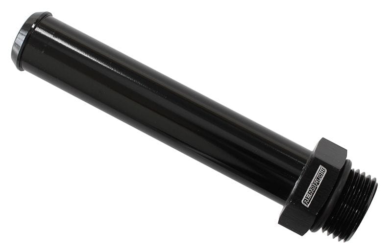 Aeroflow Performance -8 ORB to 5/8" (16mm) Barb, 100mm OAL, Black Finish ORB Barb Adapters AF926-10-08BLK Autofit