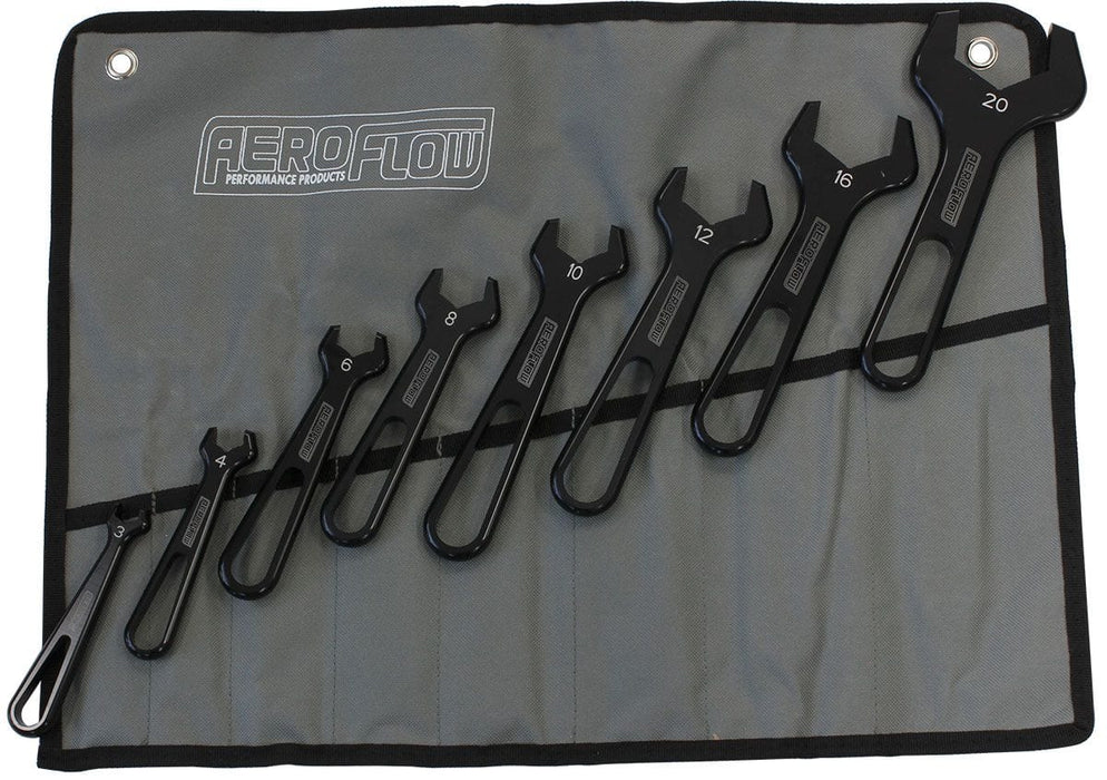 Aeroflow Performance 8-Piece Aluminium Pro Wrench Set -3AN to -20AN AF98-2255 Autofit