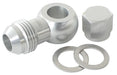 Aeroflow Performance -8AN, Includes Banjo Fitting & Cap 90° Fuel Pump Banjo Kit - Silver AF49-1035S Autofit