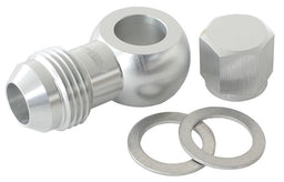 Aeroflow Performance -8AN, Includes Banjo Fitting & Cap 90° Fuel Pump Banjo Kit - Silver AF49-1035S Autofit