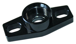 Aeroflow Performance -8AN ORB outlet, 36 to 47.5mm bolt centre, Black Finish Turbo Drain Adapter AF463-01 Autofit
