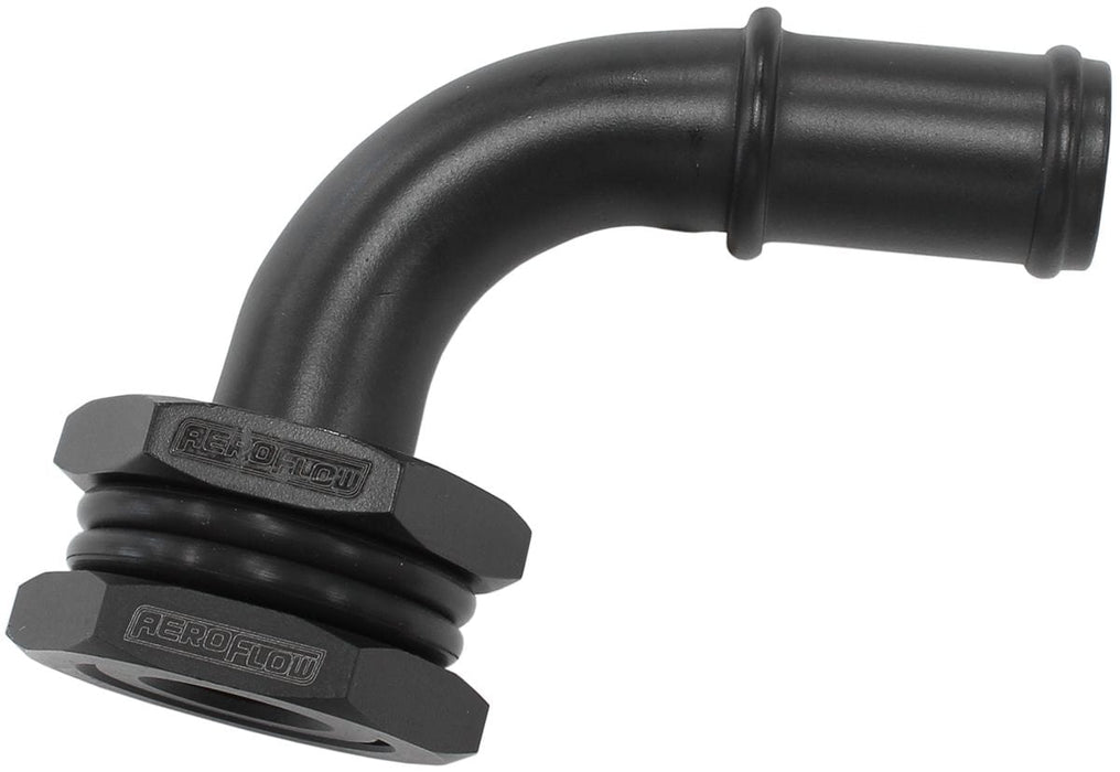 Aeroflow Performance 90° With 5/8" Barb Turbo Drain Bulkhead AF463-31 Autofit