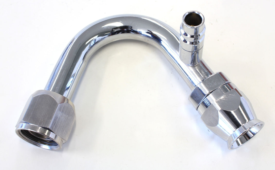 Aeroflow Performance A/C 135° Fitting #10 with Charge Port AFFCE-10135B Autofit