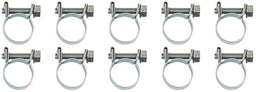 Aeroflow Performance Adjustable From 9mm to 11mm EFI Hose Clamps 1/4" (14AN) (10 Pack) AF26-0911 Autofit