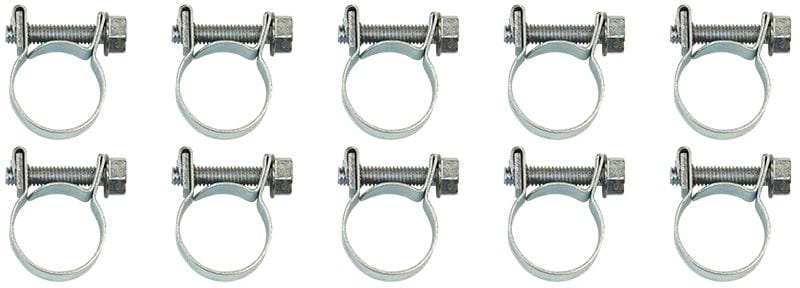 Aeroflow Performance Adjustable From 9mm to 11mm EFI Hose Clamps 1/4" (14AN) (10 Pack) AF26-0911 Autofit