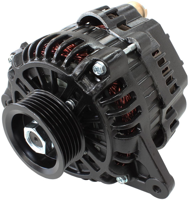 Aeroflow Performance Black Finish 150amp Mitsubishi 4G63 Alternator AF4275-1500 Autofit