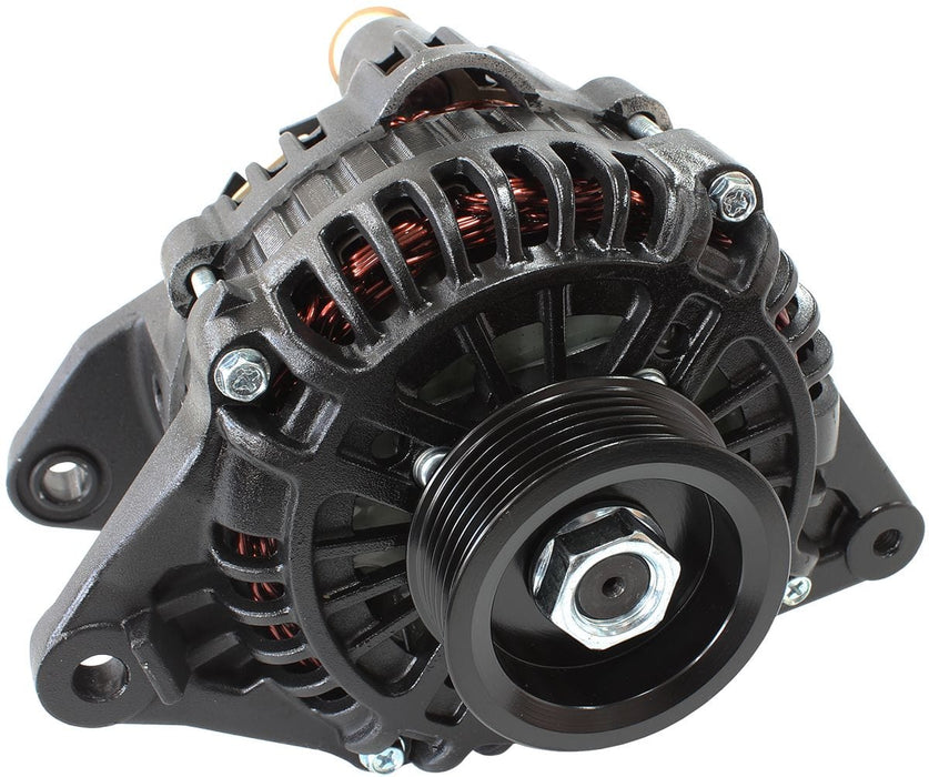 Aeroflow Performance Black Finish 150amp Mitsubishi 4G63 Alternator AF4275-1500 Autofit