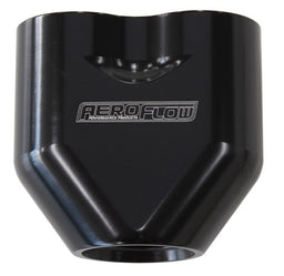 Aeroflow Performance Black Finish. 2 x -8 ORB Ports, 1 x -10 ORB Port Billet 3 Port ORB U-Block AF455-10-08BLK Autofit