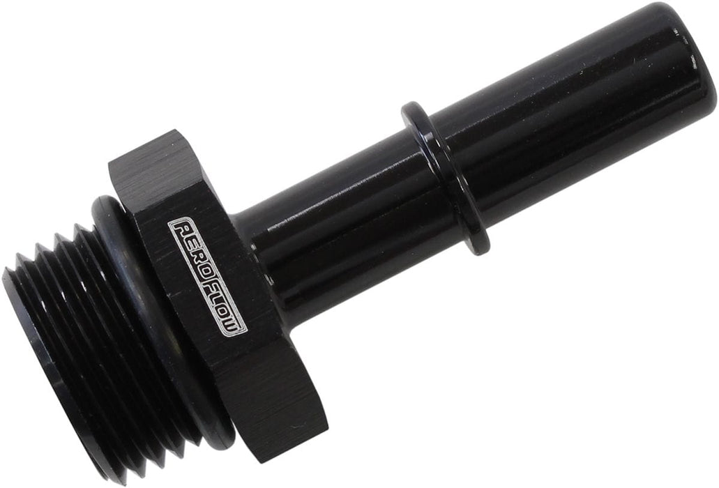 Aeroflow Performance Black Finish 3/8" Push On EFI to -10 ORB Male Fitting AF811-10-06BLK Autofit