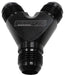 Aeroflow Performance Black Finish. 3 x -12AN Male Billet Y-Block AF930-12-12BLK Autofit
