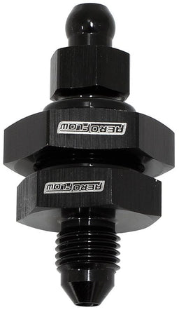 Aeroflow Performance Black Finish -3AN Bleed Nipple Bulkhead Fitting AF64-2130 Autofit