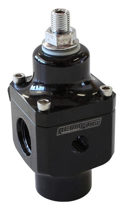 Aeroflow Performance Black Finish. 4-12 psi. Rated to 750 HP Billet 2-Port Carburettor Fuel Pressure Regulator -8 ORB AF66-2047BLK Autofit