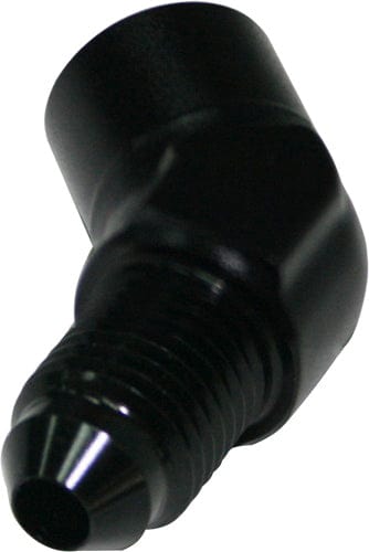 Aeroflow Performance Black Finish 45° Female NPT to Male AN Adapter 1/8" to -3AN AF371-03BLK Autofit