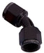 Aeroflow Performance Black Finish 45° Female Swivel Coupler -8AN AF132-08BLK Autofit