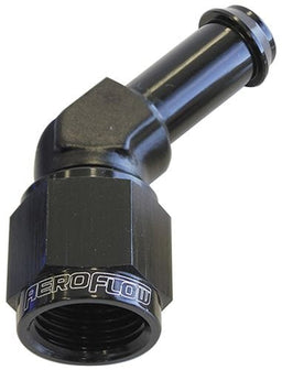 Aeroflow Performance Black Finish 45° Hose Barb 5/16" to -6AN AF412-06-05BLK Autofit