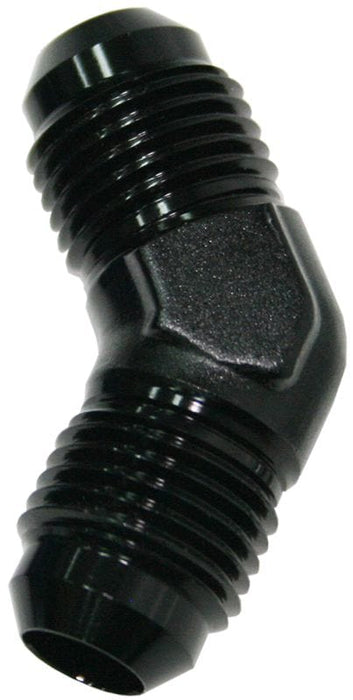 Aeroflow Performance Black Finish 45° Male Flare Union -4AN AF827-04BLK Autofit