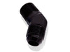 Aeroflow Performance Black Finish 45° NPT to Male Flare Adapter 1/2" to -12AN AF823-12-08BLK Autofit