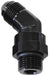 Aeroflow Performance Black Finish 45° ORB Swivel to Male Flare Adapter -12 to -12 AF945-12BLK Autofit
