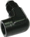 Aeroflow Performance Black Finish 90° Female NPT to Male AN Adapter 1/8" to -3AN AF373-03BLK Autofit
