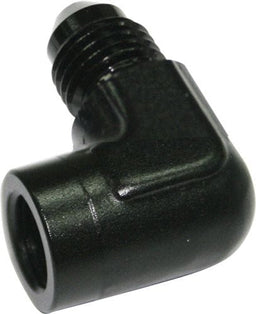Aeroflow Performance Black Finish 90° Female NPT to Male AN Adapter 1/8" to -4AN AF373-04BLK Autofit