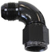 Aeroflow Performance Black Finish 90° Full Flow Female/Male Flare Swivel -4AN AF543-04BLK Autofit
